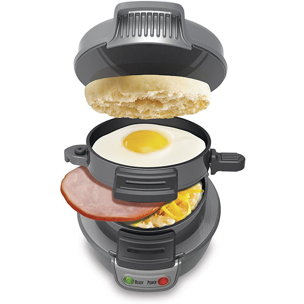 Breakfast Sandwich Maker with Egg Cooker & Waffle Machine – Multi-Functional Kitchen Appliance