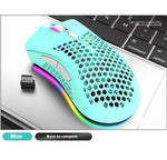 Hollow Out Game Luminous Wireless Charging Mouse – Desktop - Thumbnail 6