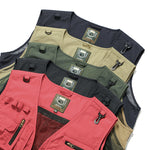 Men's 14-Pocket Tactical Mesh Vest for Hiking, Fishing, Photography – Lightweight Summer Outdoor Waistcoat - Thumbnail 3