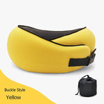 U Shaped Travel Neck Pillow Memory Foam Airplane & Car Cushion - Thumbnail 9