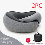 U Shaped Travel Neck Pillow Memory Foam Airplane & Car Cushion - Thumbnail 19