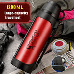 Car Portable Large Insulated Water Bottle – Stainless Steel Thermal Travel Flask (1200ml / 1900ml) - Thumbnail 10