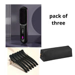 2 in 1 Hair Straightener & Curler Brush - Thumbnail 30