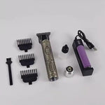 USB Electric Hair Clippers – Rechargeable Beard Trimmer for Men - Thumbnail 4